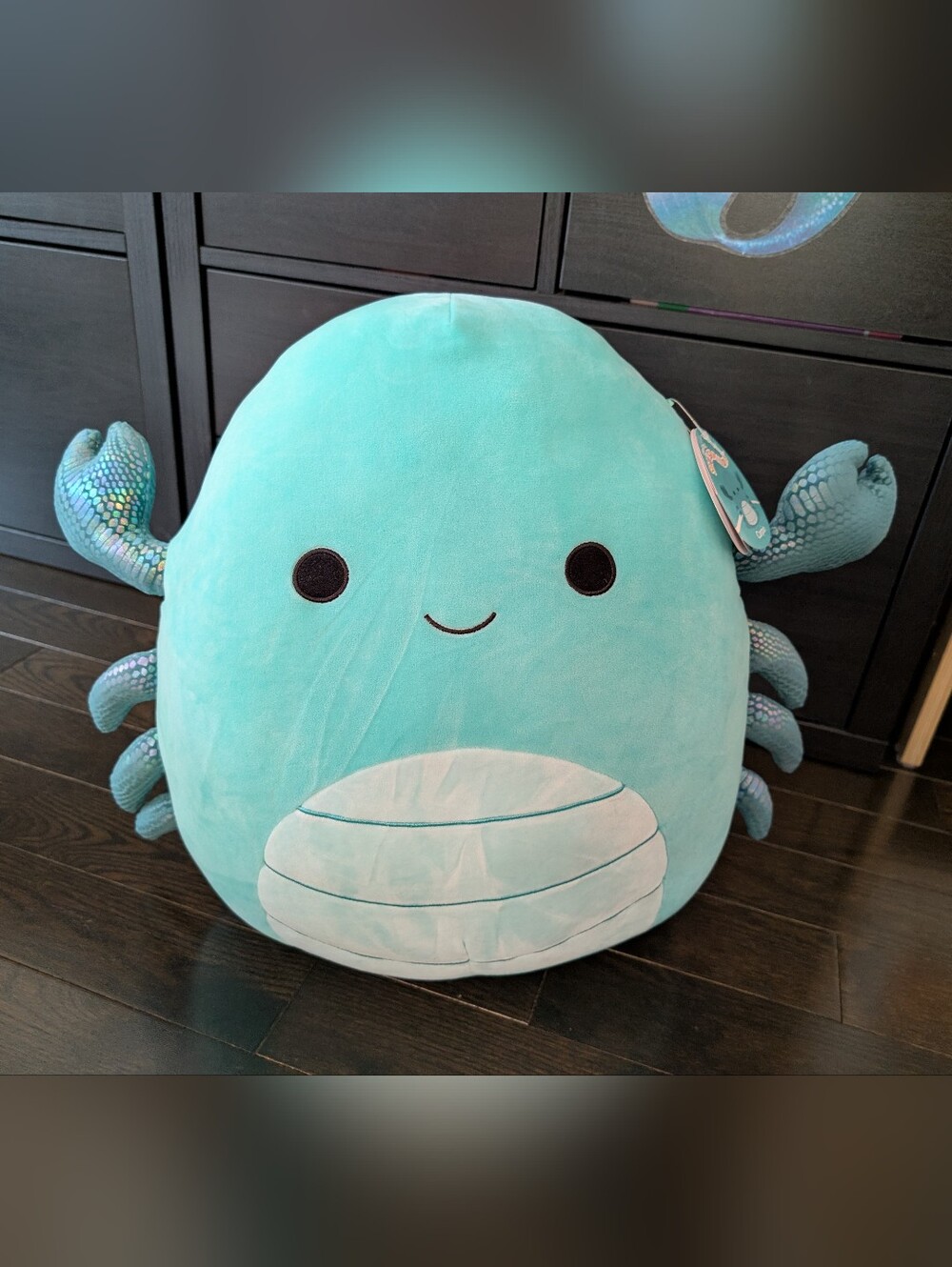 Authentic Squishmallows 16-Inch CARPIO Teal Scorpion, Large Ultrasoft, Jazwares